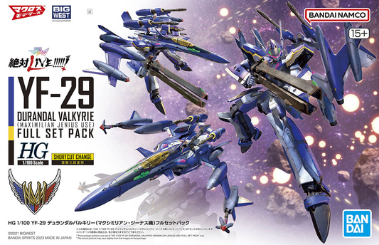 HG 1/100 YF-29 Durandal Valkyrie (Maximilian Genus) Full Set Pack